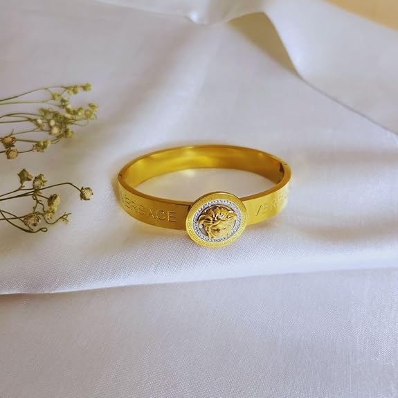 Timeless Radiance Roman Cuff – 18K Gold-Plated Bracelet with Luxe Anti-Tarnish Finish Charmora By Rohi