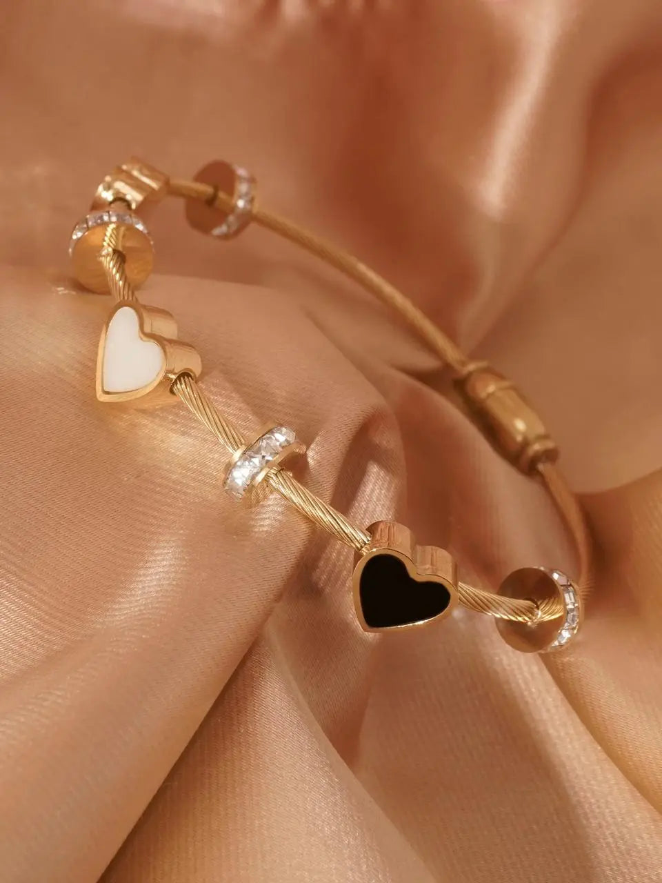 22k gold plated heart bracelet My Store