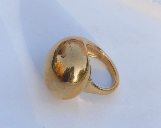 1 PCS Bold Dome Rings Set for Women β Chunky Gold Stackable Bands, Thick Minimalist Statement Jewelry Charmora By Rohi