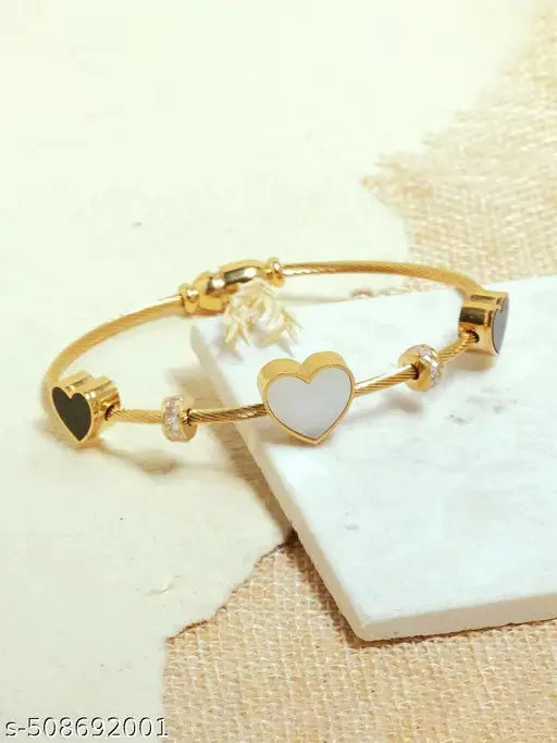 22k gold plated heart bracelet My Store