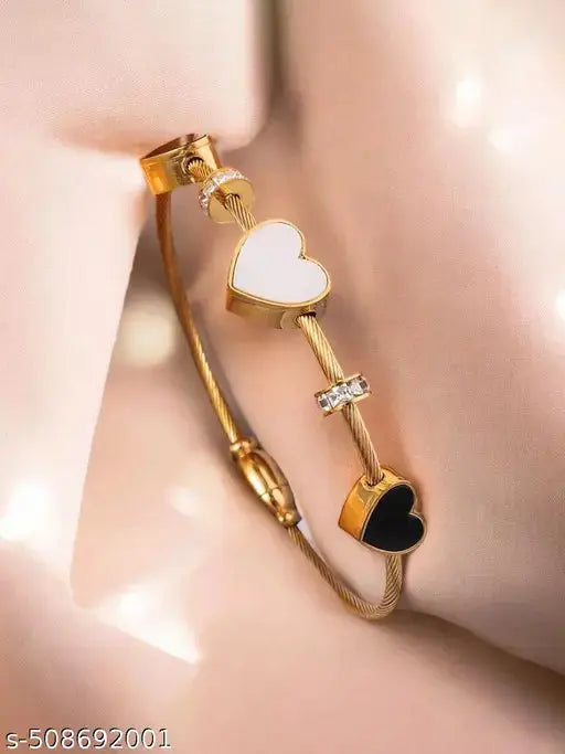 22k gold plated heart bracelet My Store